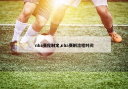 nba赛程制定,nba赛制流程时间