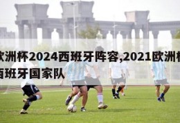 欧洲杯2024西班牙阵容,2021欧洲杯西班牙国家队