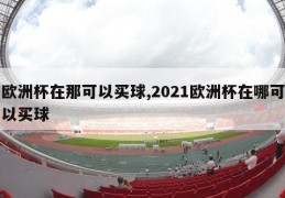 欧洲杯在那可以买球,2021欧洲杯在哪可以买球