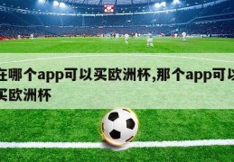 在哪个app可以买欧洲杯,那个app可以买欧洲杯